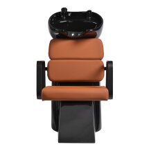Barber sink Gabbiano Porto Black and Orange