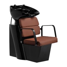 Barber sink Gabbiano Porto Black and Chocolate