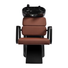 Barber sink Gabbiano Porto Black and Chocolate