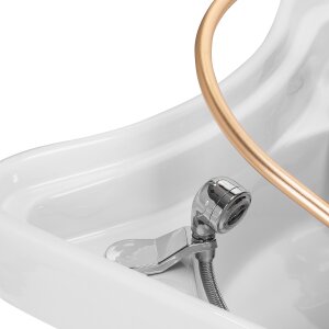 Кровать для мытья волос с функцией Head SPA, цвет Gabbiano 017B, бежевый. 9
