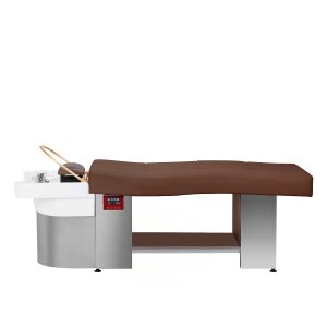 Кровать для мытья волос с функцией Head SPA, цвет Gabbiano 017, коричневый 1 Кровать для мытья волос с функцией Head SPA, цвет Gabbiano 017, коричневый 1