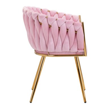 Fotelis 4Rico QS-GW06G Velvet Pink 2