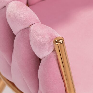 Krzesło 4Rico QS-GW06G Velvet Pink 4 Krzesło 4Rico QS-GW06G Velvet Pink 4