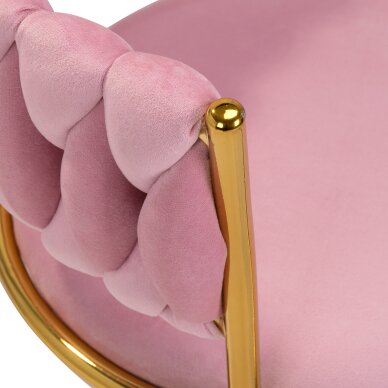 Офисный стул на колесиках 4Rico QS-GW01G Velvet Pink 4 Офисный стул на колесиках 4Rico QS-GW01G Velvet Pink 4