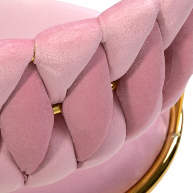 Офисный стул на колесиках 4Rico QS-GW01G Velvet Pink 5 Офисный стул на колесиках 4Rico QS-GW01G Velvet Pink 5