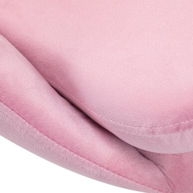 Office chair with wheels 4Rico QS-MF18G Velvet Pink 6 Office chair with wheels 4Rico QS-MF18G Velvet Pink 6