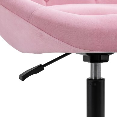 Fotel obrotowy 4Rico QS-BL12B Velvet Pink 7