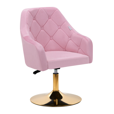 Pasukamas fotelis 4Rico QS-BL14G Velvet Pink