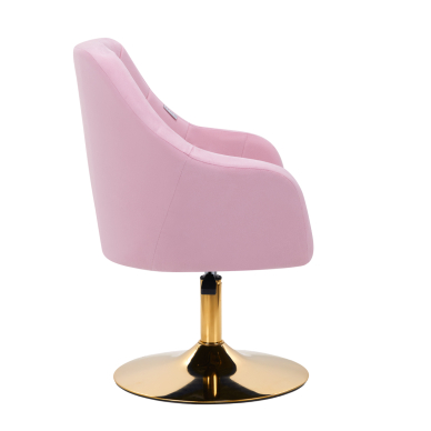 Pasukamas fotelis 4Rico QS-BL14G Velvet Pink 2