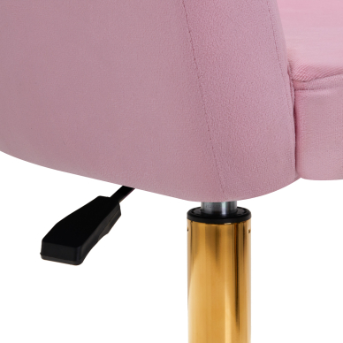 Pasukamas fotelis 4Rico QS-BL14G Velvet Pink 7