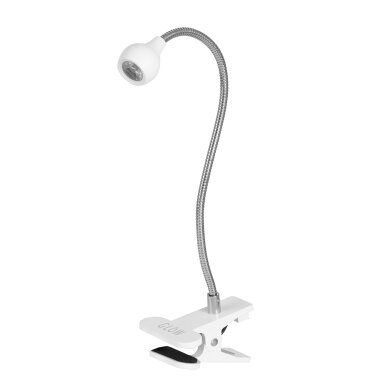 LED desk lamp with UV lamp, white