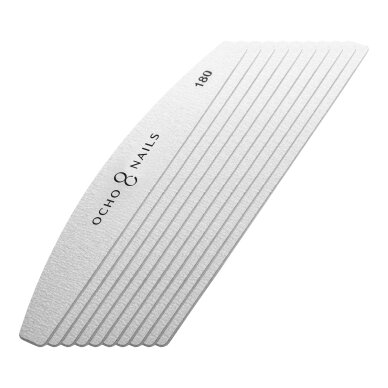 Ocho Nails replacement papers for crescent-shaped metal file 180 (10 pcs.) 2 Ocho Nails replacement papers for crescent-shaped metal file 180 (10 pcs.) 2