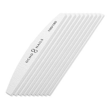 Ocho Nails poolkuu kujuline küüneviil 100/180 (10 tk) 2 Ocho Nails poolkuu kujuline küüneviil 100/180 (10 tk) 2