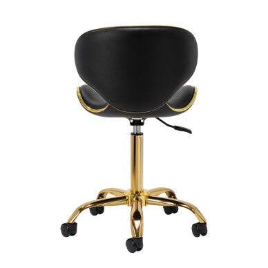 Kosmetoloģijas taburete Gabbiano Q-4599G Gold Black 3
