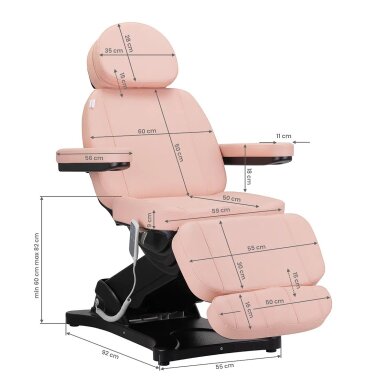 Kosmetologinis krėslas SILLON CLASSIC 3 MOTOR ELECTRIC PINK 17 Kosmetologinis krėslas SILLON CLASSIC 3 MOTOR ELECTRIC PINK 17