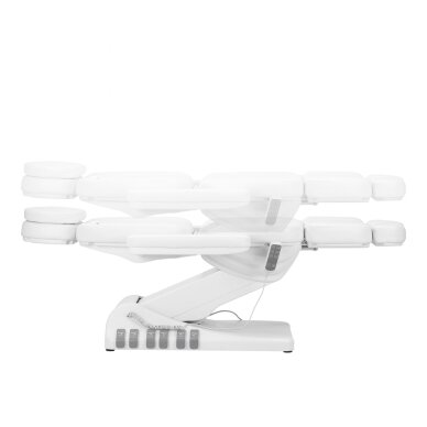 Kosmetoloģijas krēsls Sillon Luxury Electric 3 Motors Foot Control White 6