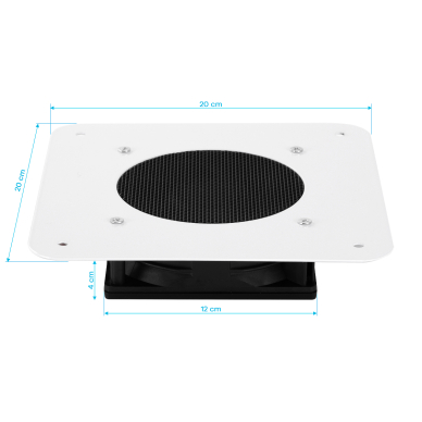 Pochłaniacz pyłu do manicure Momo X1W 100W Built-In White 4