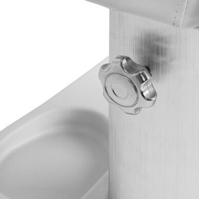 Pedikīra kāju balsts ar ratiņiem Azzurro White 5