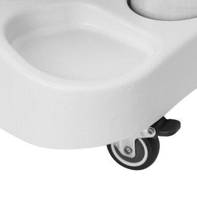 Pedikīra kāju balsts ar ratiņiem Azzurro White 8