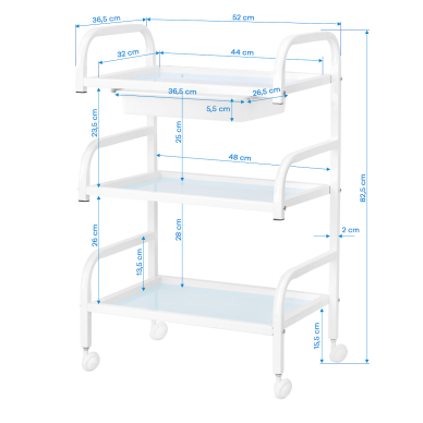 Тележка косметолога Basic 121 White 6