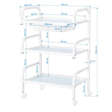 Kosmetikwagen Basic 121 White 6