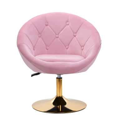 Drehsessel 4Rico QS-BL12G Velvet Pink 1