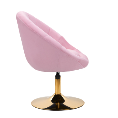 Pasukamas fotelis 4Rico QS-BL12G Velvet Pink 2