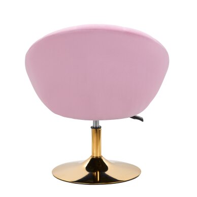 Swivel armchair 4Rico QS-BL12G Velvet Pink 3