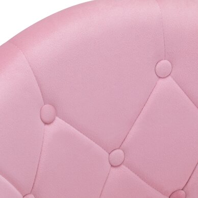Swivel armchair 4Rico QS-BL12G Velvet Pink 4