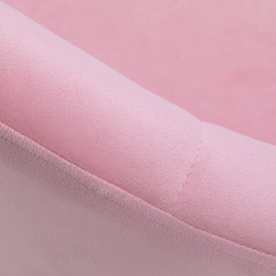 Grozāmais krēsls 4Rico QS-BL12G Velvet Pink 6