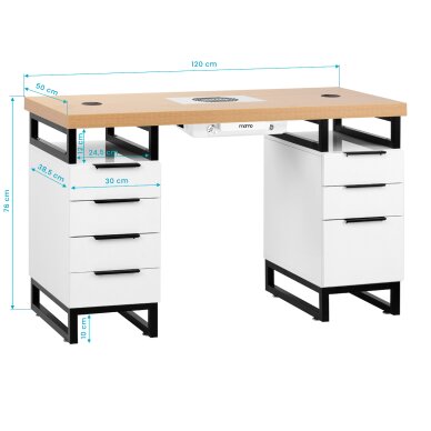 Manicure table with dust collector MOMO L02 17