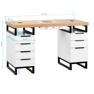Manikyyripöytä pölynkerääjällä MOMO L02 17