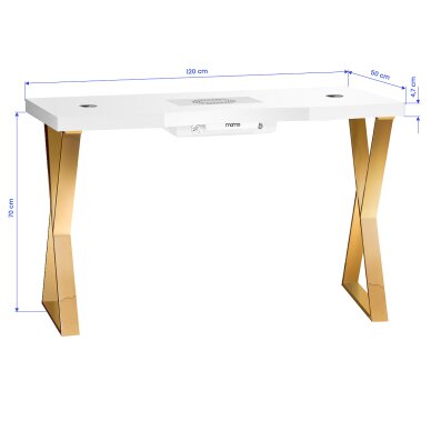 Manicure table with dust collector MOMO 04-GL 17