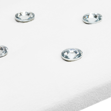 Manicure armrest Momo Diamond Velvet White 2