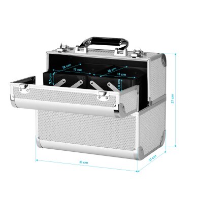 Сундучок для косметики SC 44 Silver 8
