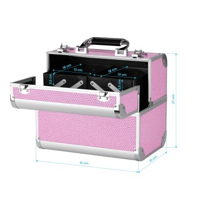 Kosmeetikakirstu SC 44 Pink 8
