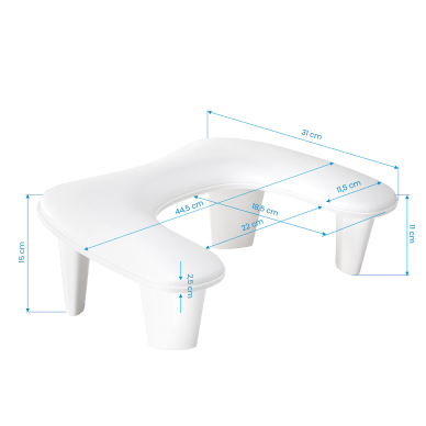 Manicure armrest Momo Croissant White 5