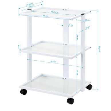 Тележка косметолога Giovanni E40 White 5