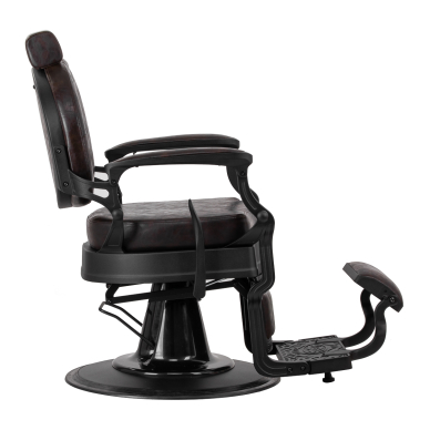 Fotel barberski Barber Chair President Brown Black 1