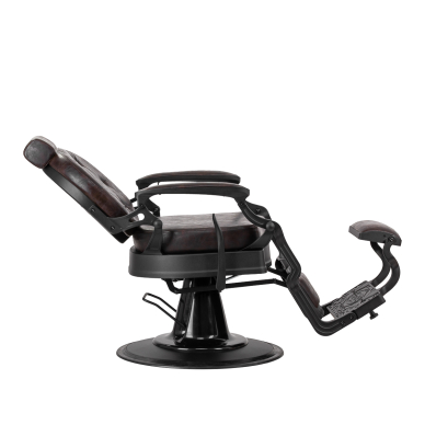 Fotel barberski Barber Chair President Brown Black 2