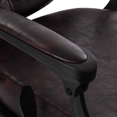 Fotel barberski Barber Chair President Brown Black 5