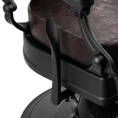Kirpyklos kėdė Barber Chair President Brown Black 8