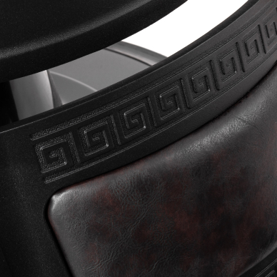 Fotel barberski Barber Chair President Brown Black 9