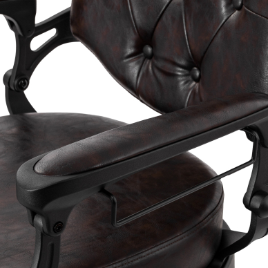 Kirpyklos kėdė Barber Chair President Brown Black 14