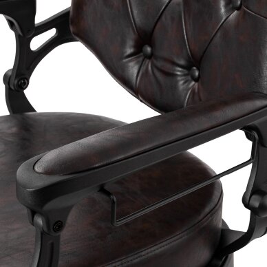 Fotel barberski Barber Chair President Brown Black 14