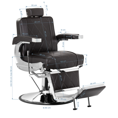 Парикмахерское кресло Professional Barber Chair Hair System BM88066 Brown 13