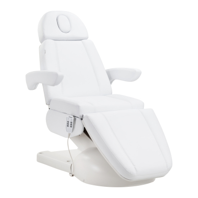 Kosmetoloģijas krēsls Azzurro Lux Electric 3 Motors White