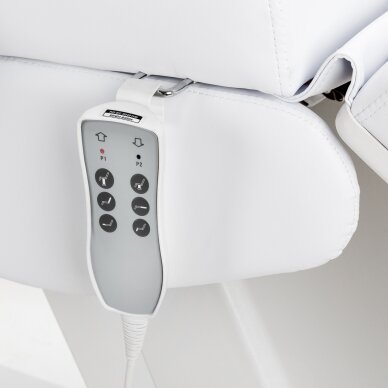Kosmetologin tuoli Azzurro Lux Electric 3 Motors White 8