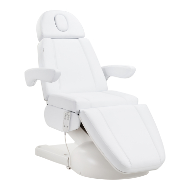 Kosmetoloģijas krēsls Azzurro Lux Electric 3 Motors Heating White
