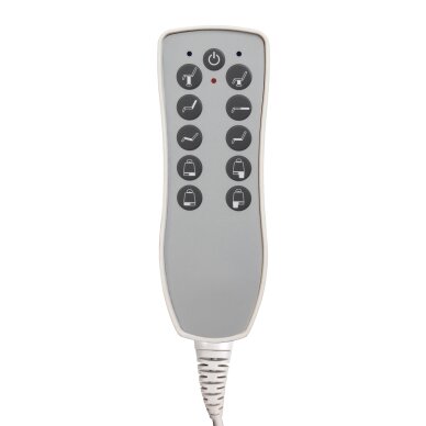Kosmetologin tuoli Azzurro Lux Electric 5 Motors White 16